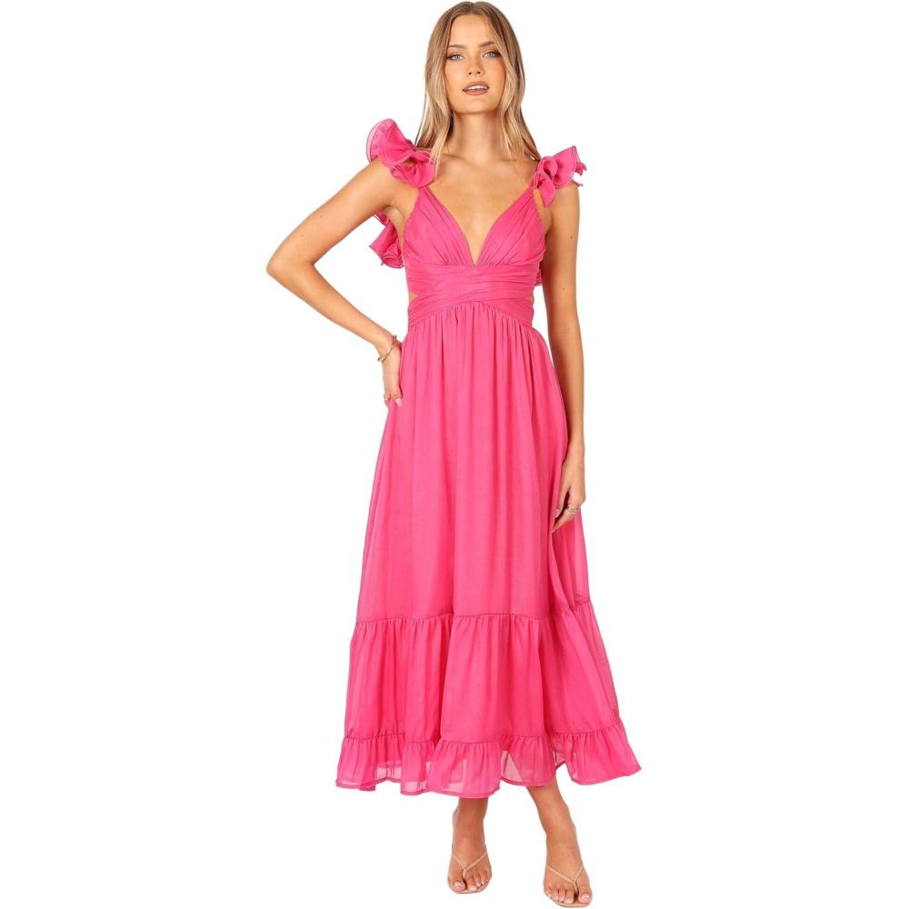 imagePetal ampamp Pup Womens Bonito Midi DressBerry
