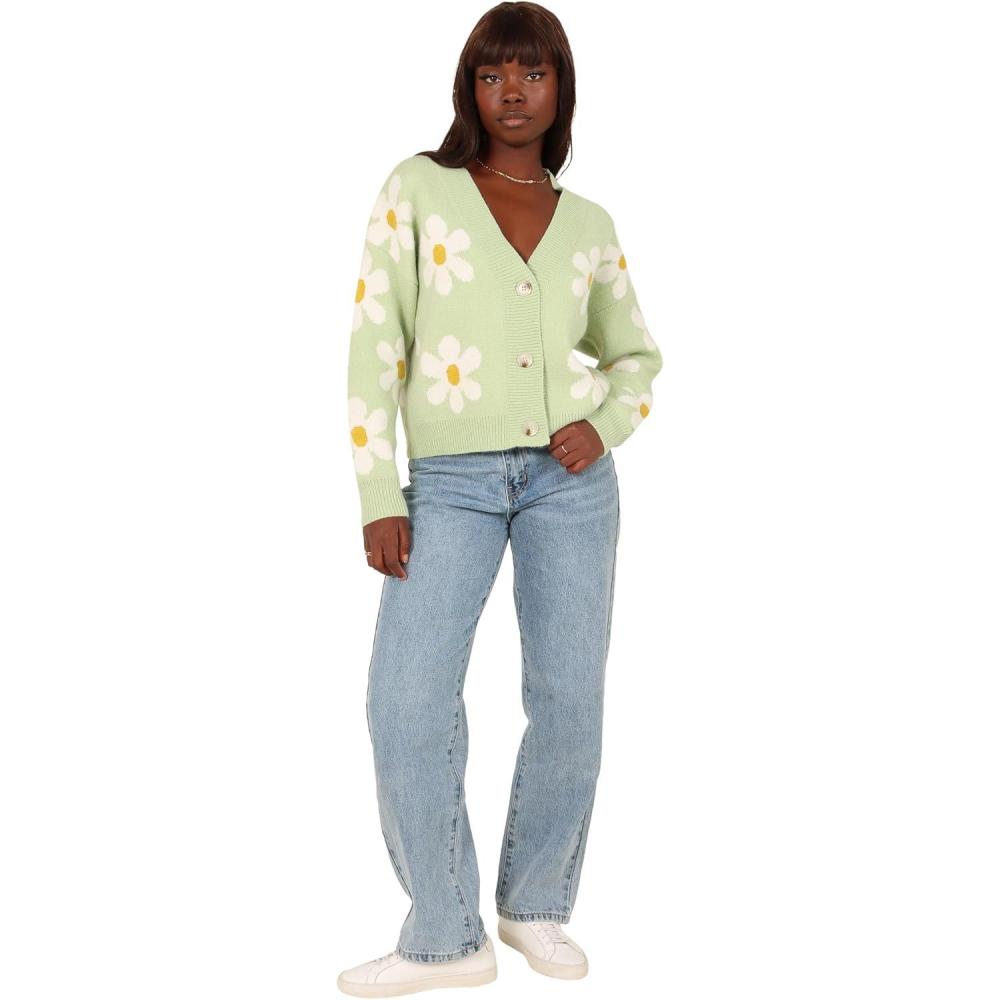 imagePetal ampamp Pup Womens Daisy CardiganGreen