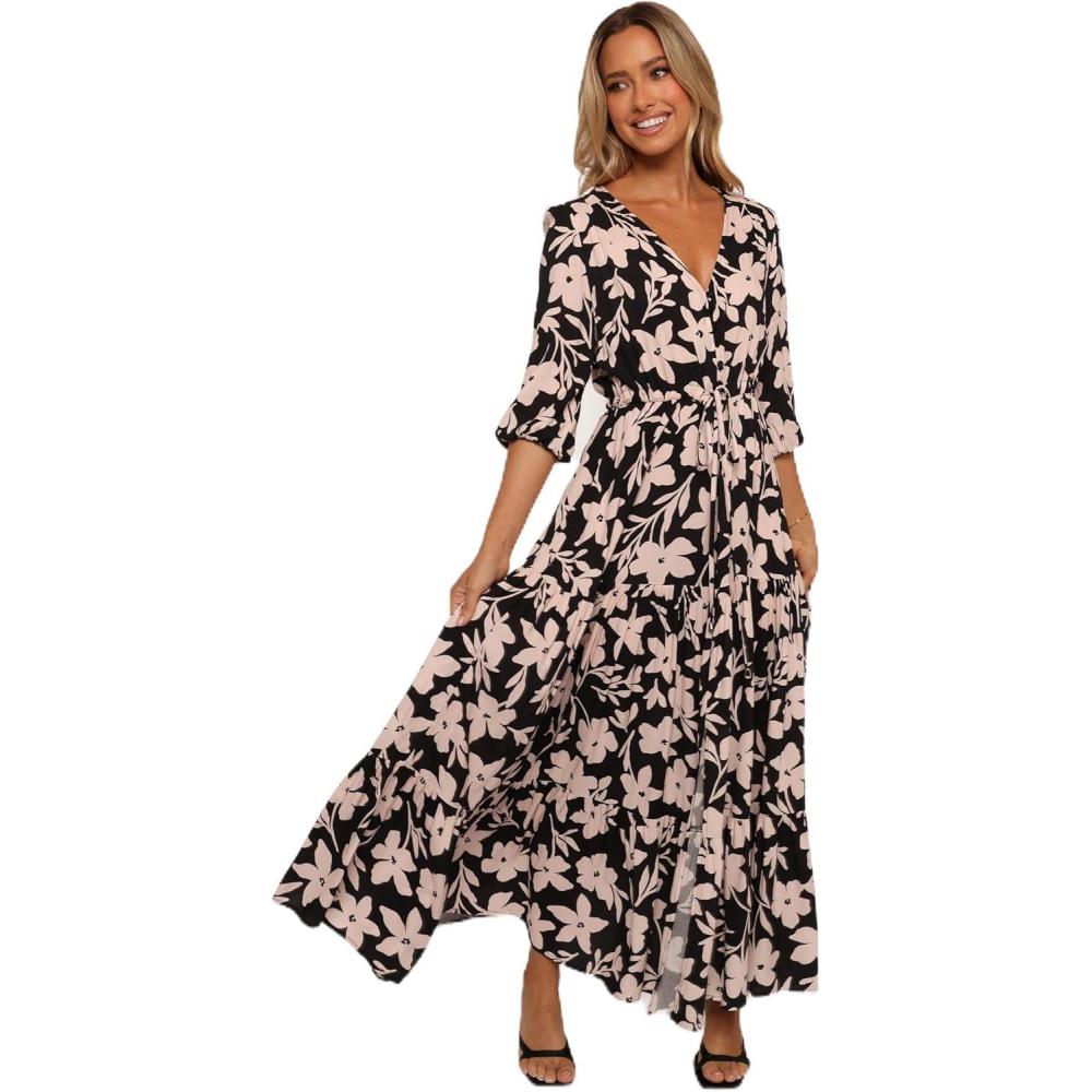 imagePetal ampamp Pup Womens Kelda DressBlack Augusta Print