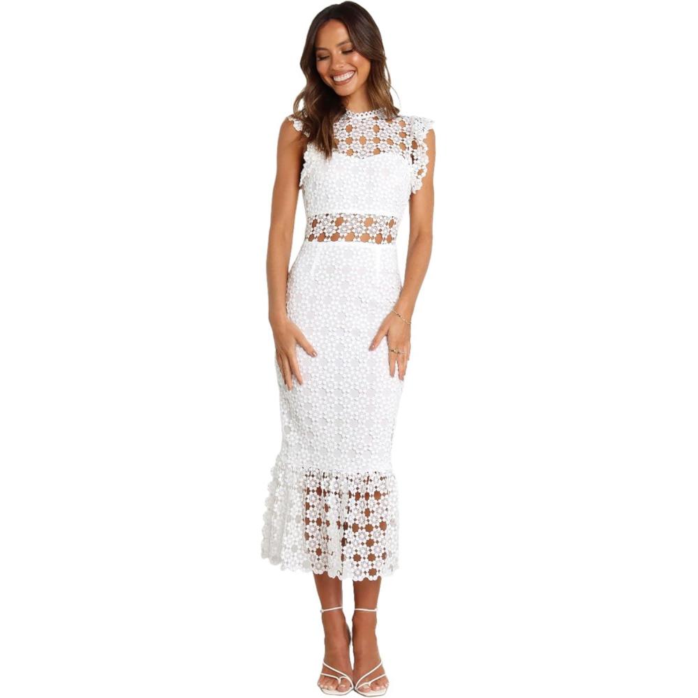 imagePetal ampamp Pup Womens Lauren DressWhite