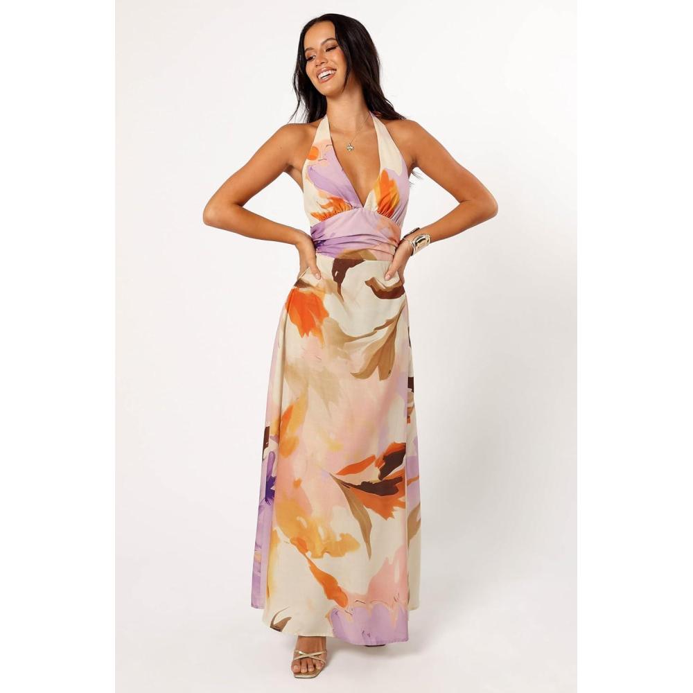 imagePetal ampamp Pup Womens Marie Halterneck Maxi Dress