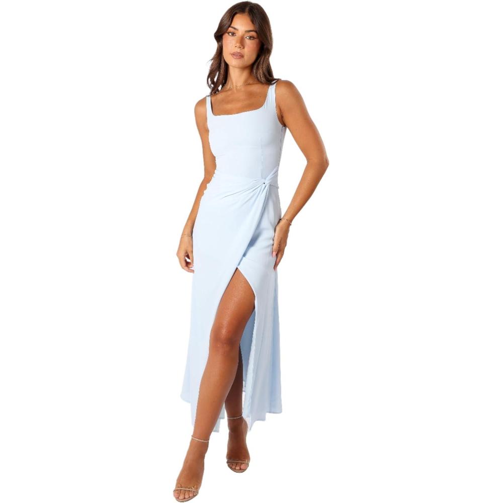 imagePetal ampamp Pup Womens Nadea Faux Wrap Maxi DressBlue