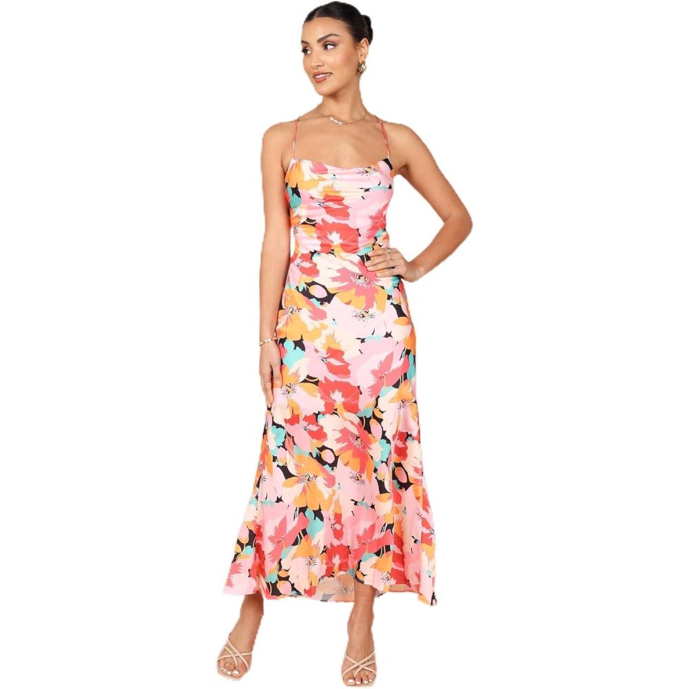 imagePetal ampamp Pup Womens Posse Midi Slip DressPink Floral