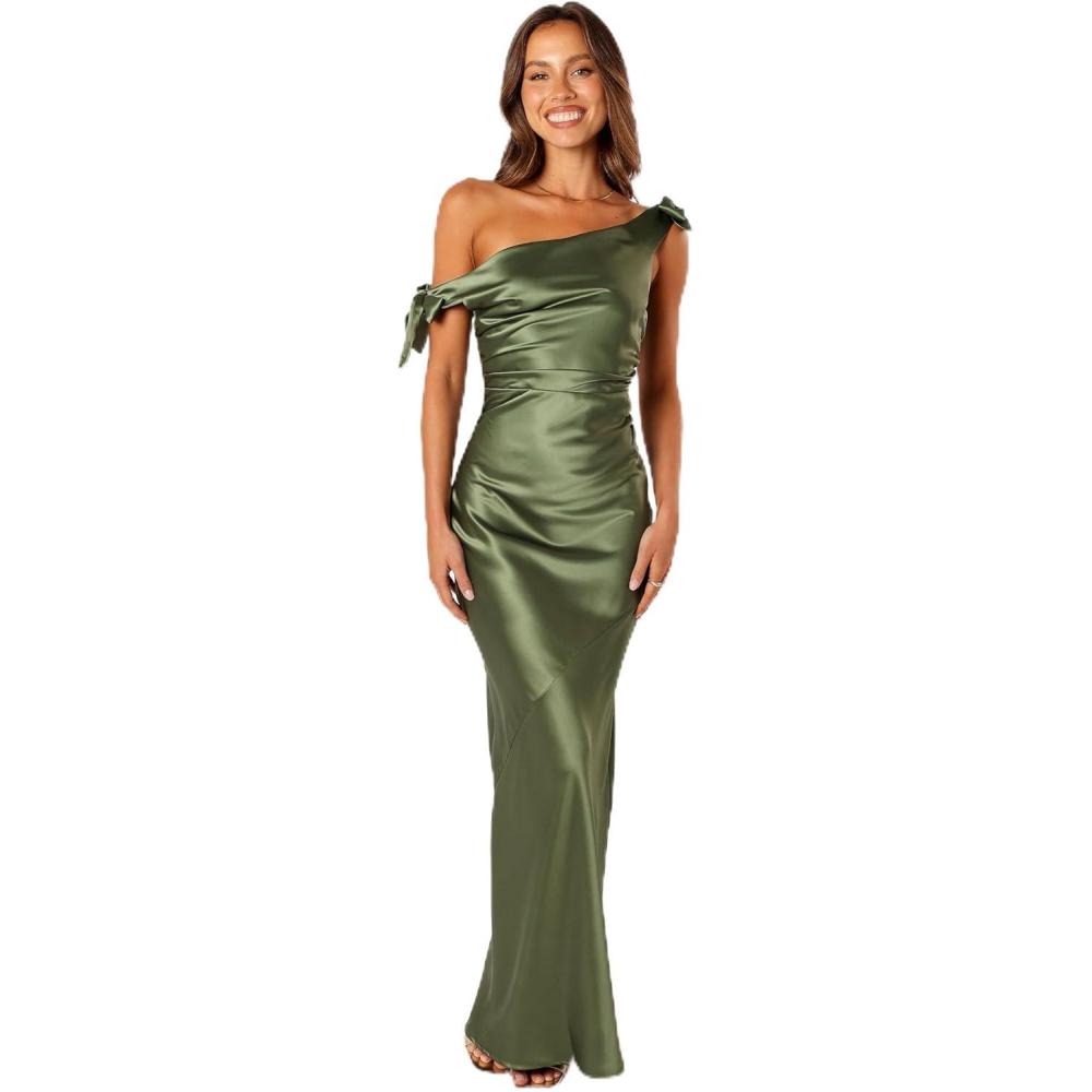 imagePetal ampamp Pup Womens Selma Off Shoulder Maxi DressOlive