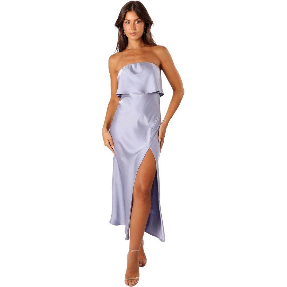 imagePetal ampamp Pup Womens Vienna Strapless Midi DressBlue