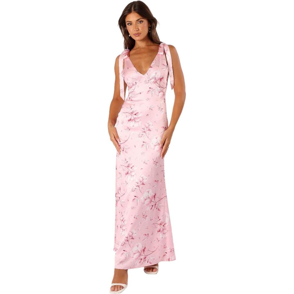 imagePetal ampamp Pup Womens Xavier Bow Shoulder Maxi DressPink Floral