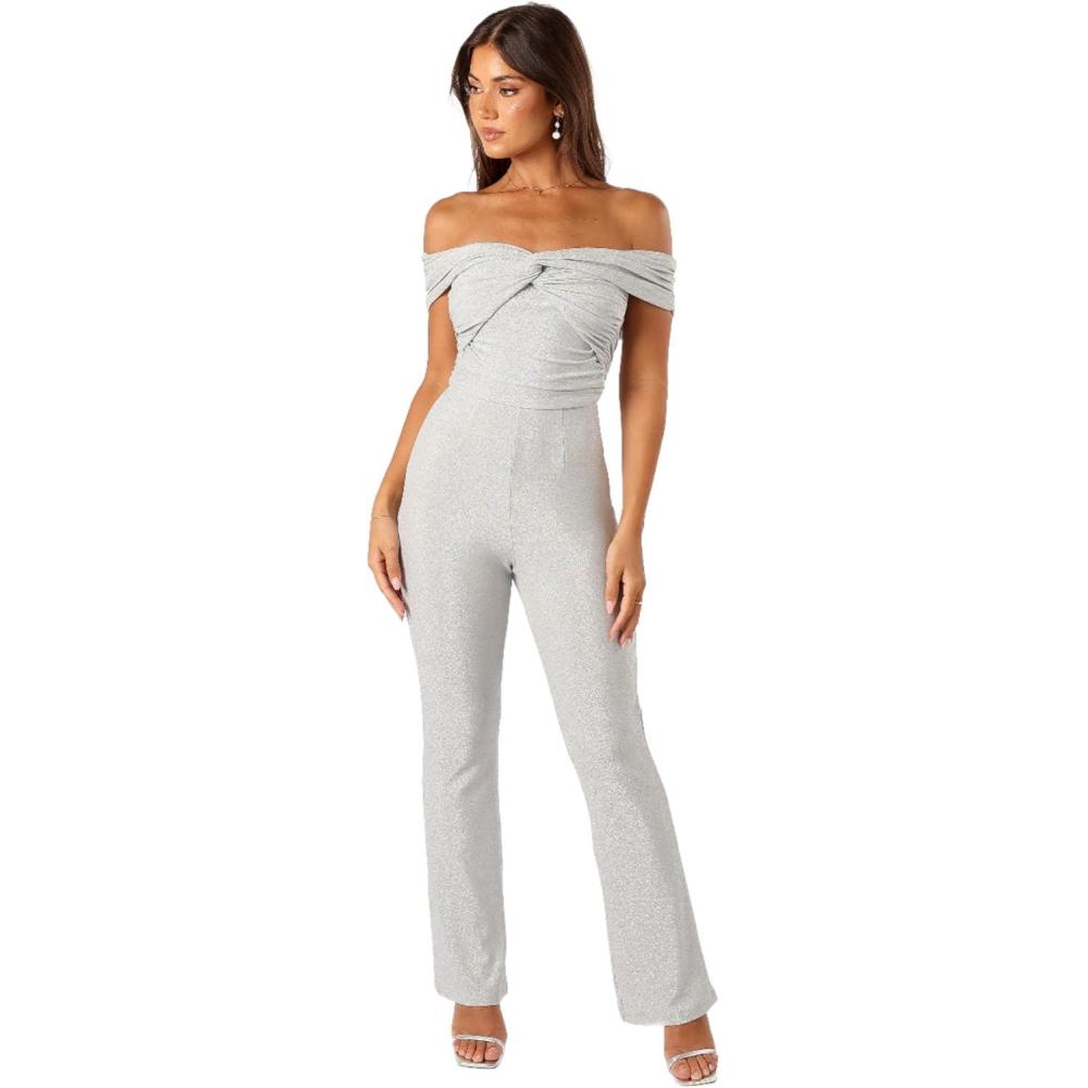 imagePetal ampamp Pup womens Sharnie Off Shoulder JumpsuitSilver