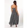 Petal & Pup Women’s Achanti Pleated Maxi Dress(Black Floral)