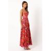 Petal & Pup Women’s Achanti Pleated Maxi Dress(Pink Azalea)