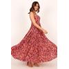 Petal & Pup Women’s Achanti Pleated Maxi Dress(Pink Multi)