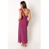 Petal & Pup Women’s Achanti Pleated Maxi Dress(Purple)