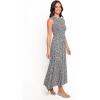 Petal & Pup Womens Agatha Midi Dress(Black Floral)