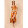 Petal & Pup Women’s Alejandra Cowl Neck Midi Dress(Tan)