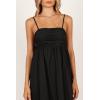 Petal & Pup Women’s Alice Bow Back Midi Dress(Black)