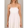 Petal & Pup Women’s Alice Bow Back Midi Dress(White)
