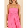 Petal & Pup Womens Alice Bow Back Mini Dress(Hot Pink)