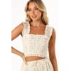 Petal & Pup Women’s Amberlyn Sleeveless Top(Blue Floral)