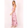Petal & Pup Women’s Amelia Halterneck Maxi Dress(Pink Floral)