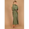 Petal & Pup Women’s Amelie One Shoulder Midi Dress(Olive)