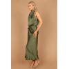 Petal & Pup Women’s Amelie One Shoulder Midi Dress(Olive)