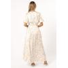Petal & Pup Womens Aminah Puff Sleeve Dress(Yellow Floral)