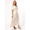 Petal & Pup Womens Aminah Puff Sleeve Dress(Yellow Floral)