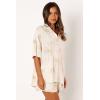 Petal & Pup Women’s Amira Short Sleeve Shirt(Palm Print)
