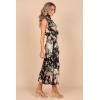Petal & Pup Womens Anabelle Halter Neck Midi Dress(Black)