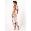 Petal & Pup Womens Anabelle Halter Neck Midi Dress(Pink Floral)