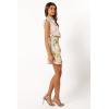 Petal & Pup Women’s Anabelle Halter Neck Mini Dress(White Floral)