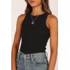 Petal & Pup Women’s Ari Ribbed Tank Top(Black)