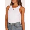 Petal & Pup Women’s Ari Ribbed Tank Top(White)