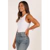 Petal & Pup Women’s Ari Ribbed Tank Top(White)