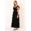 Petal & Pup Womens Belle Maxi Dress(Black)