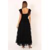 Petal & Pup Womens Belle Maxi Dress(Black)
