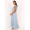 Petal & Pup Womens Belle Maxi Dress(Blue)
