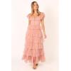 Petal & Pup Womens Belle Maxi Dress(Blush)
