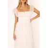 Petal & Pup Womens Belle Maxi Dress(Off-white)