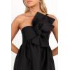 Petal & Pup Women’s Betina Bow Front Maxi Dress(Black)