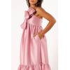 Petal & Pup Women’s Betina Bow Front Maxi Dress(Dusty Rose)