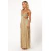 Petal & Pup Womens Beyz Midi Dress(Gold)