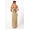 Petal & Pup Womens Beyz Midi Dress(Gold)