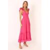 Petal & Pup Womens Bonito Midi Dress(Berry)