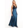 Petal & Pup Women’s Cammy Maxi Slip Dress(Blue/Black)