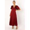 Petal & Pup Womens Casper Maxi Dress(Wine)