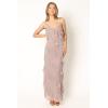 Petal & Pup Womens Ciao Ruffles Maxi Dress(Dusty Lavender)