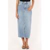 Petal & Pup Women’s Dana Denim Midi Skirt(Blue Wash)