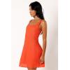 Petal & Pup Women’s Dillion Mini Dress(Blood Orange)