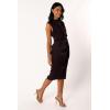 Petal & Pup Women’s Dina Midi Dress(Black Coffee)