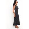 Petal & Pup Women’s Drea Maxi Dress(Black Polka Dot)